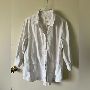 Chico's Elegant Cream Blouse size 2